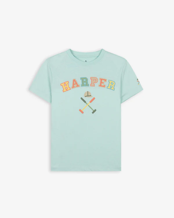 Camiseta retro kids - Mint wave (5)